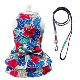 Hawaiian Harness Dress with Matching Leash - XL