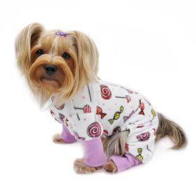 Ultra Soft Plush Minky Sweet Candies Pajamas - XS
