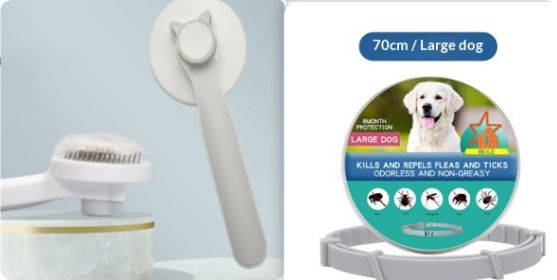 Pet Cat Comb (Color: Grey set)