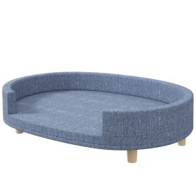 Dog Couch for Large Dogs with Removable Top, Washable Cover, Blue (Option: Blue-950x150x650 mm)