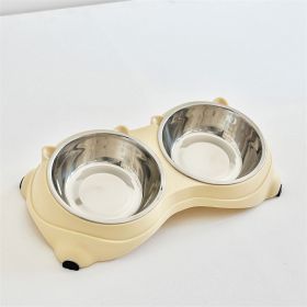 Macaron Stainless Steel Bowl (Option: Yellow)
