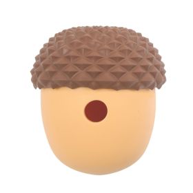 Acorn Shape Educational Slow Eating Toys for Pet (Color: Yellow & Brown, type: Pet Toys)